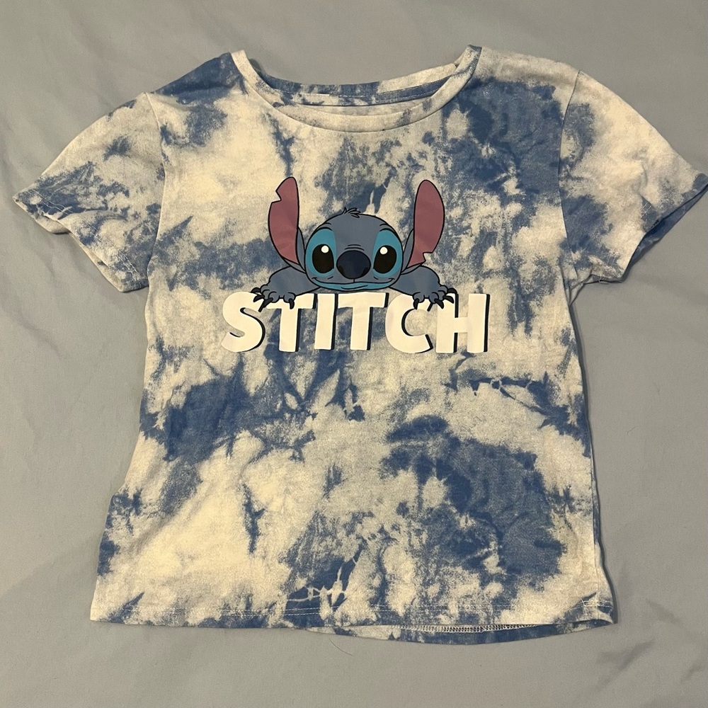 Stitch Kids Tie-Dye T-Shirt - Blue